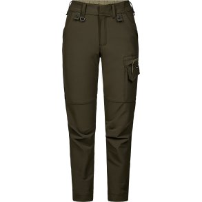 ENGEL Entire dame servicebukser med 4-vejs strk Forest Green/Sort 2342-234