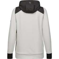 ENGEL Entire dame sweat cardigan med h�tte Bone White / Anthracite Grey 8334-247