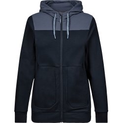 ENGEL Entire dame sweat cardigan med htte Deep Blue / Dark Sea 8334-247