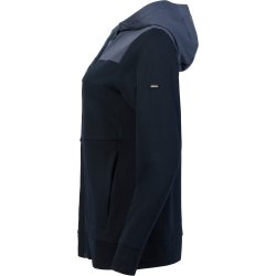 ENGEL Entire dame sweat cardigan med h�tte Deep Blue / Dark Sea 8334-247
