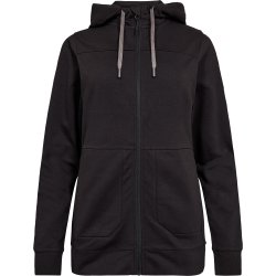 ENGEL Entire dame sweat cardigan med h�tte Sort 8334-247