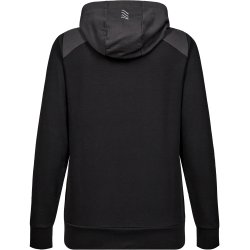 ENGEL Entire dame sweat cardigan med h�tte Sort/Antrazitgr� 8334-247