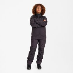 ENGEL Entire dame sweat cardigan med krave Antrazitgr�/Sort 8335-247