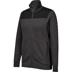 ENGEL Entire dame sweat cardigan med krave Antrazitgr�/Sort 8335-247