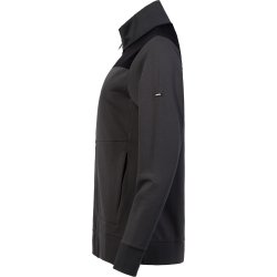 ENGEL Entire dame sweat cardigan med krave Antrazitgr�/Sort 8335-247