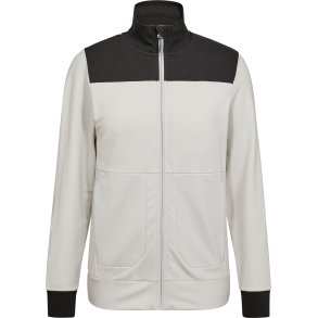 ENGEL Entire dame sweat cardigan med krave Bone White / Anthracite Grey 8335-247
