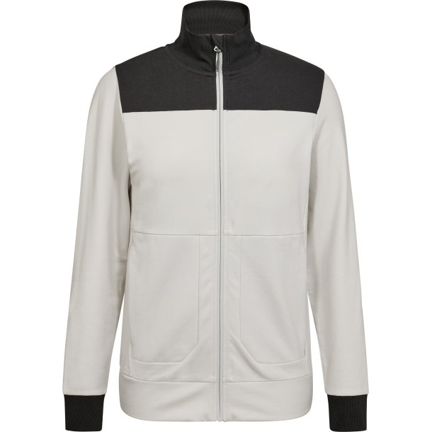 ENGEL Entire dame sweat cardigan med krave Bone White / Anthracite Grey 8335-247