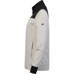 ENGEL Entire dame sweat cardigan med krave Bone White / Anthracite Grey 8335-247