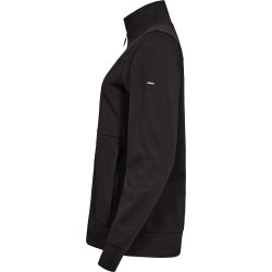 ENGEL Entire dame sweat cardigan med krave Sort 8335-247