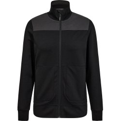 ENGEL Entire dame sweat cardigan med krave Sort/Antrazitgrå 8335-247