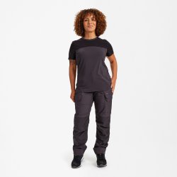 ENGEL Entire dame T-shirt Antrazitgr�/Sort 9334-243
