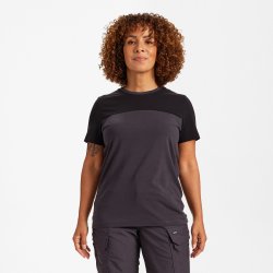 ENGEL Entire dame T-shirt Antrazitgr�/Sort 9334-243