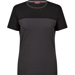 ENGEL Entire dame T-shirt Antrazitgrå/Sort 9334-243