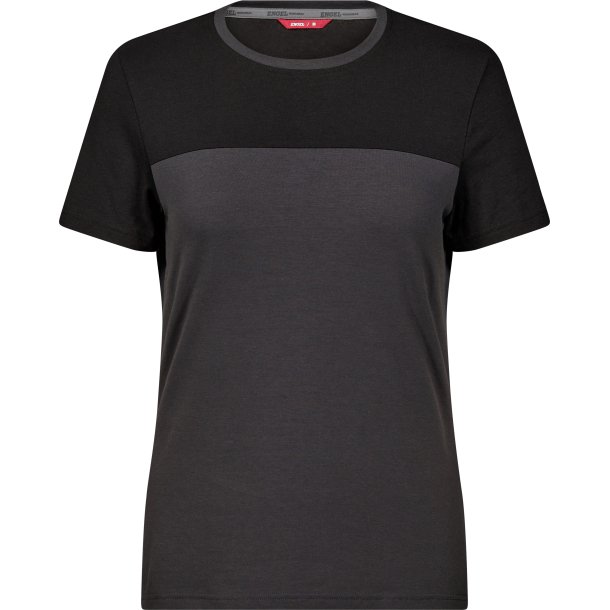 ENGEL Entire dame T-shirt Antrazitgrå/Sort 9334-243