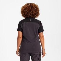 ENGEL Entire dame T-shirt Antrazitgrå/Sort 9334-243
