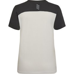 ENGEL Entire dame T-shirt Bone White / Anthracite Grey 9334-243