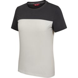 ENGEL Entire dame T-shirt Bone White / Anthracite Grey 9334-243