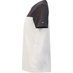 ENGEL Entire dame T-shirt Bone White / Anthracite Grey 9334-243