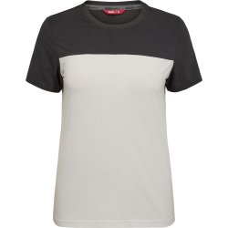 ENGEL Entire dame T-shirt Bone White / Anthracite Grey 9334-243