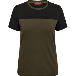 ENGEL Entire dame T-shirt Forest Green/Sort 9334-243