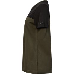 ENGEL Entire dame T-shirt Forest Green/Sort 9334-243