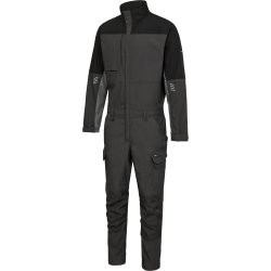 ENGEL Entire kedeldragt med strk Antrazitgr/Sort 4329-144