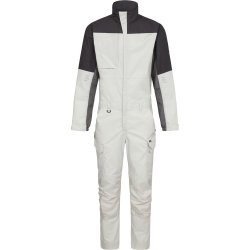 ENGEL Entire kedeldragt med strk Bone White / Anthracite Grey 4329-144