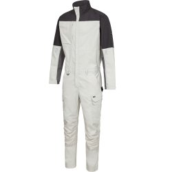 ENGEL Entire kedeldragt med strk Bone White / Anthracite Grey 4329-144