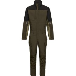 ENGEL Entire kedeldragt med strk Forest Green/Sort 4329-144