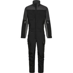 ENGEL Entire kedeldragt med strk Sort/Antrazitgr 4329-144