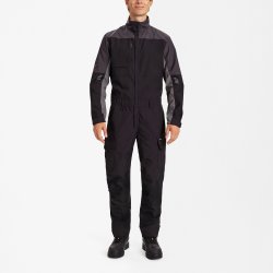 ENGEL Entire kedeldragt med strk Sort/Antrazitgr 4329-144