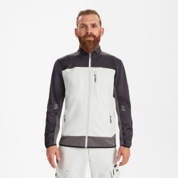 ENGEL Entire midlayer cardigan Bone White / Anthracite Grey 8327-238