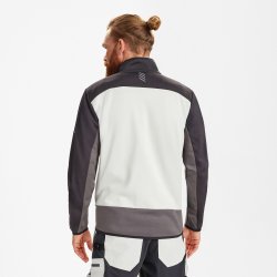 ENGEL Entire midlayer cardigan Bone White / Anthracite Grey 8327-238