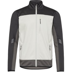 ENGEL Entire midlayer cardigan Bone White / Anthracite Grey 8327-238