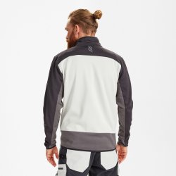 ENGEL Entire midlayer cardigan Bone White / Anthracite Grey 8327-238