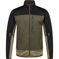 ENGEL Entire midlayer cardigan Forest Green/Sort 8327-238