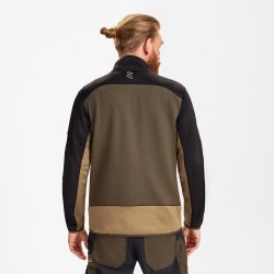 ENGEL Entire midlayer cardigan Forest Green/Sort 8327-238