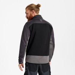 ENGEL Entire midlayer cardigan Sort/Antrazitgrå 8327-238