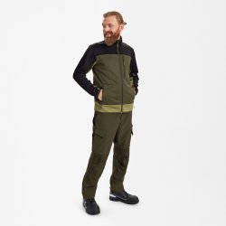 ENGEL Entire midlayer cardigan Forest Green/Sort 8327-238