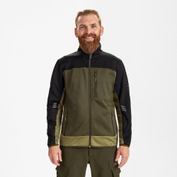 ENGEL Entire midlayer cardigan Forest Green/Sort 8327-238
