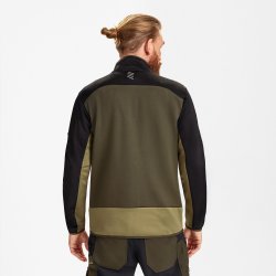 ENGEL Entire midlayer cardigan Forest Green/Sort 8327-238