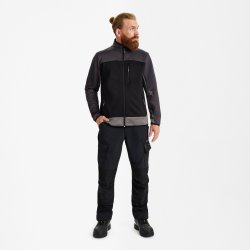 ENGEL Entire midlayer cardigan Sort/Antrazitgr� 8327-238