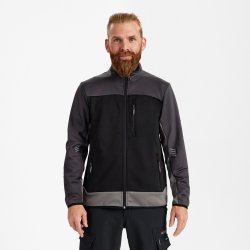 ENGEL Entire midlayer cardigan Sort/Antrazitgr� 8327-238
