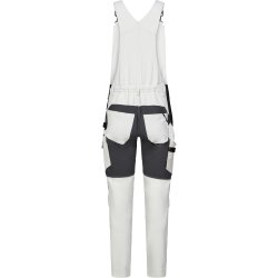 ENGEL Entire overall med 4-vejs strk Bone White / Anthracite Grey 3337-234
