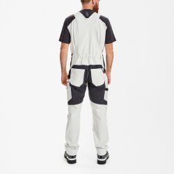 ENGEL Entire overall med 4-vejs strk Bone White / Anthracite Grey 3337-234