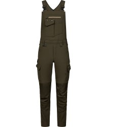 ENGEL Entire overall med 4-vejs strk Forest Green/Sort 3337-234