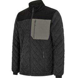 ENGEL Entire quiltet fleecejakke Antrazitgrå/Sort 1326-143