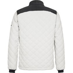 ENGEL Entire quiltet fleecejakke Bone White / Anthracite Grey 1326-143