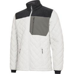 ENGEL Entire quiltet fleecejakke Bone White / Anthracite Grey 1326-143