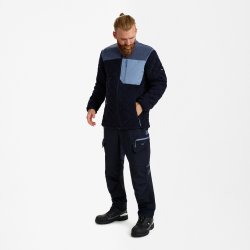 ENGEL Entire quiltet fleecejakke Deep Blue / Dark Sea 1326-143